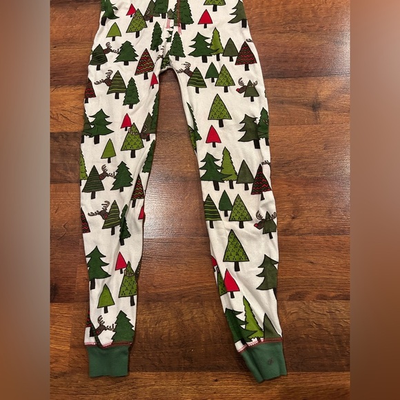 Lazy One Plaid Reindeer Cheeks Flapjack Coverall Onesie Size 10 White and Green - Picture 2 of 6